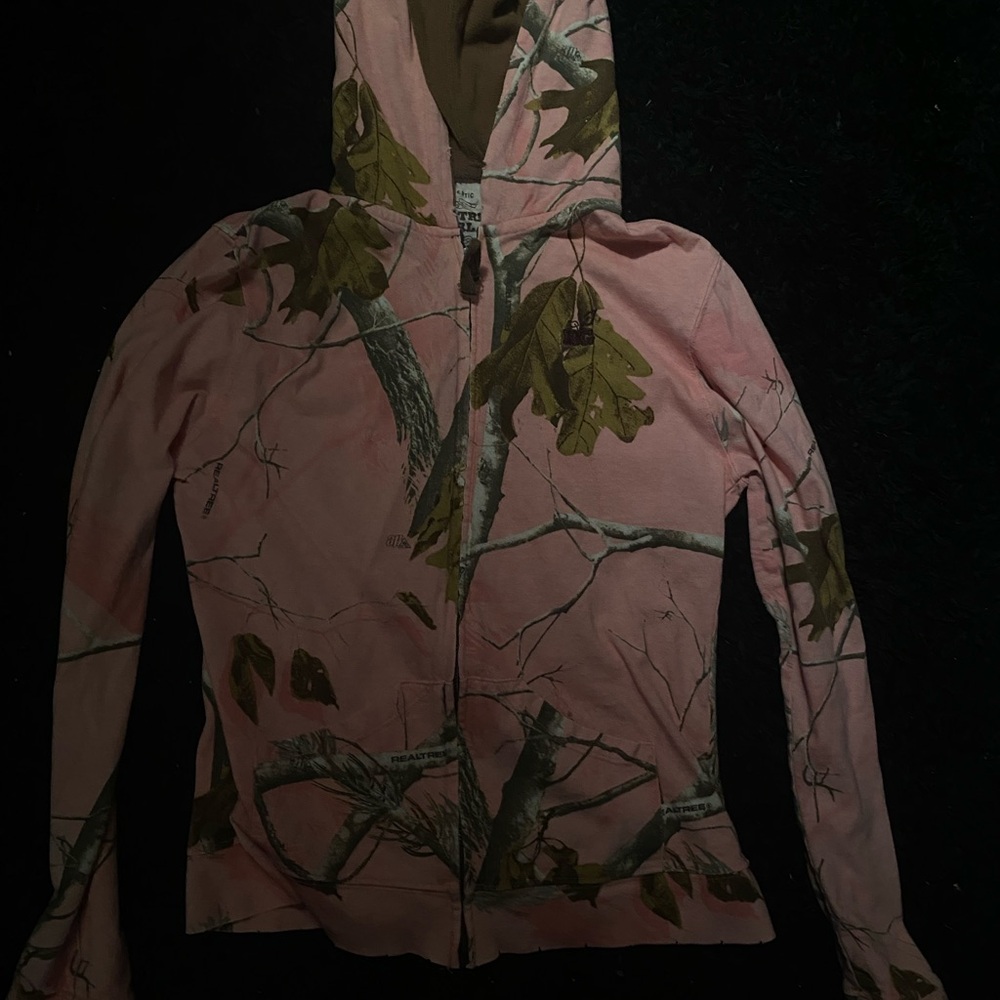 realtree girl pink camo sweater